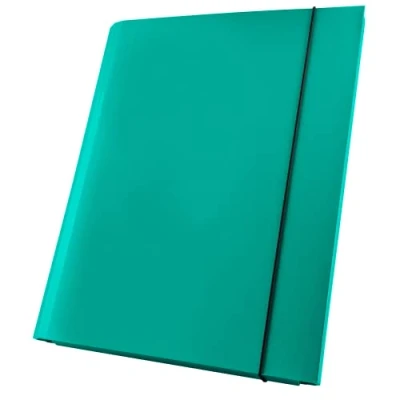 Immagine di Netuno 1x cartellina portadocumenti turchese formato A4 dorso 40 mm con elastico cartella porta documenti cartone polypropylene
