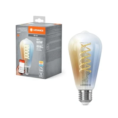 Immagine di LEDVANCE 4058075777996 LED (monocolore) ERP F (A G) E27 8 W = 60 Da bianco caldo a freddo (Ø x A) 64 mm 1 pz.