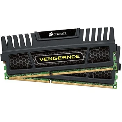 Immagine di Corsair Vengeance Memoria RAM, 8 GB, 2x4 DDR3, 240 pin DIMM, PC3 12800, 1600 MHz, con Supporto XMP 1.3, Nero (Black)