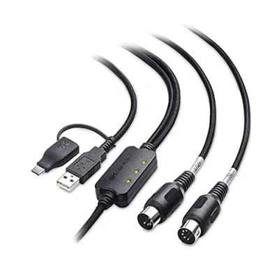 Immagine di Cable Matters Cavo da MIDI a USB (Cav USB, C) Nero 2m