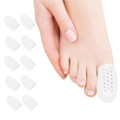 Immagine di Protezione Dita Piedi, 10 pezzis Alluce, Traspirante Piedi in Silicone, Per Prevenire Vesciche, Calli, Perdita Di Unghie Dei Ridurre l&#039;attrito e alleviare il dolore