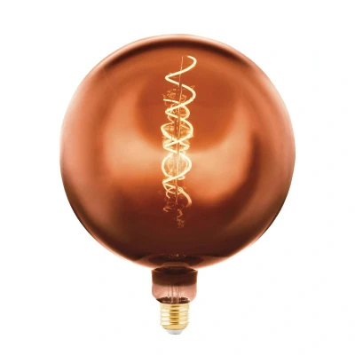 Immagine di EGLO LED globe G200 E27 4W 1.600K filamenti rame