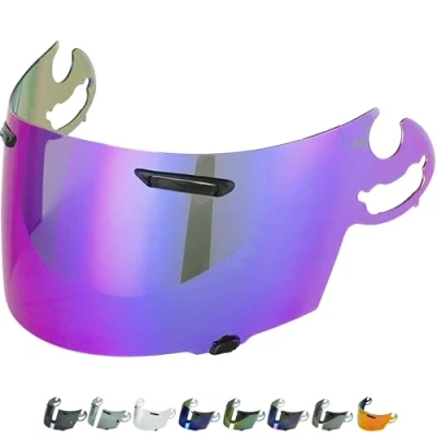 Immagine di Everalo Visiera Compatibile con Arai Chaser V Rx7 GP Axces 2 3 Quantum ST Pro Rebel Signet Q Vector Corsair RR5 Visiere SAI Type Pinlock (Arcobaleno)