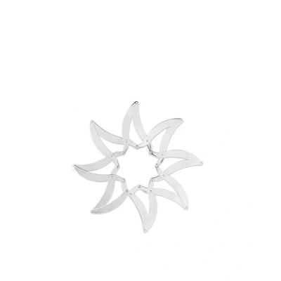 Immagine di Alessi Augh! DUL01 Sottopentola Estensibile di Design, in Acciaio Inossidabile 18/10 Lucido, 24 cm