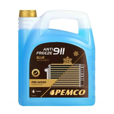 Immagine di PEMCO Antifreeze 911 40 PM0911 5 Antigelo G11 Blu BMW: X5, X3, Sedan, MERCEDES BENZ: 190, Classe B, Vito Mixto, MINI: Countryman, Hatchback