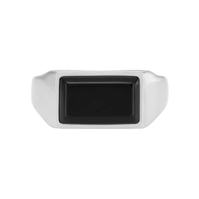 Immagine di Fossil Anello da Uomo Signet in Acciaio Inossidabile Argento o Oro, D&#039;argento, 68