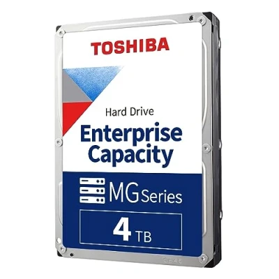 Immagine di Toshiba 4TB Enterprise Internal Hard Drive MG Series 3.5&#039; SATA HDD Mainstream Server And Storage, 24/7 Reliable Operation, Hyperscale Cloud Storage (MG08ACA16TE)