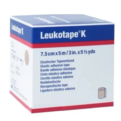 Immagine di BENDA ADESIVA LEUKOTAPE K PER TAPING FISIOTERAPICO LARGHEZZA 7,5 CM LUNGHEZZA 5 M COLOR CARNE IN ROTOLO
