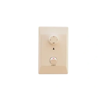 Immagine di Pepeo interruttore a parete per ventilatori soffitto con luce 3 livelli di regolazione della velocità, illuminazione separato, 220 240 V 50 Hz, dimensioni compatte
