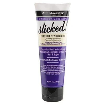 Immagine di Aunt jackie&#039;s curls &amp; coils grapeseed slicked! flexible styling gel 114g/4oz