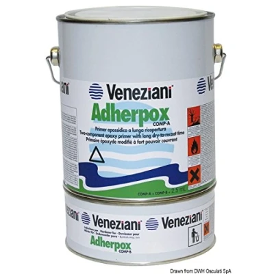 Immagine di Veneziani Adherpox Primer epossidico bicomponente, colore: Bianco, size: 2,5 lt