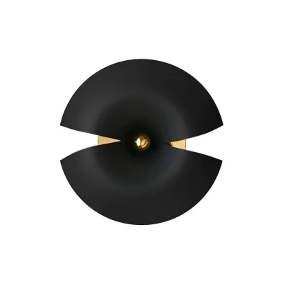 Immagine di AYTM Cycnus applique, nero, Ø 45 cm, spina, alluminio, E27
