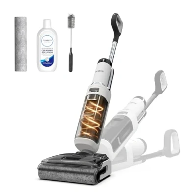 Immagine di Tineco FLOOR ONE STRETCH S6 aspirapolvere a secco e umido, inclinazione fino 180, design compatto 13 CM autopulente con asciugatura veloce 70C, pulizia dei bordi su ambo i lati