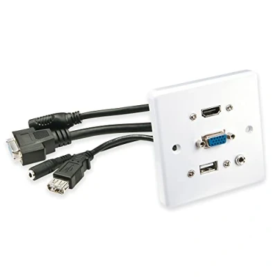 Immagine di LINDY 60220 HDMI / VGA USB jack Adattatore [1x HDMI®, VGA, A, Presa da 3.5 mm 1x mm] Bianco