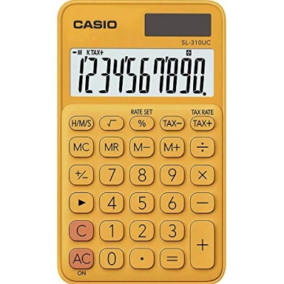Immagine di Casio SL 310UC RG Calcolatrice Tascabile, Arancione