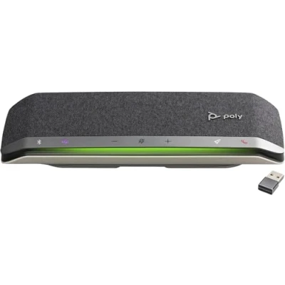 Immagine di POLY Vivavoce SYNC 40+ certificato per Microsoft Teams USB A C + adattatore BT700 (POLY M SPEAKERPHONE)