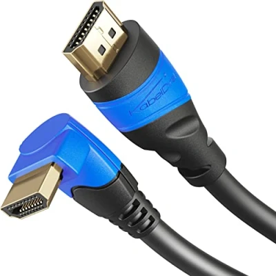 Immagine di KabelDirekt 0,5m Cavo HDMI 4K 90, compatibile con (HDMI 2.0a/b, 2.0, 1.4a, Ultra HD, 3D, Full HD 1080p, HDR, ARC, High Speed Ethernet, PS5, XBO, HDTV), TOP Series