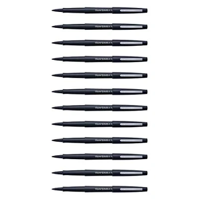 Immagine di PAPER:MATE Set di 3 penne in feltro Flair Original nylon Pte medio, colore: Nero