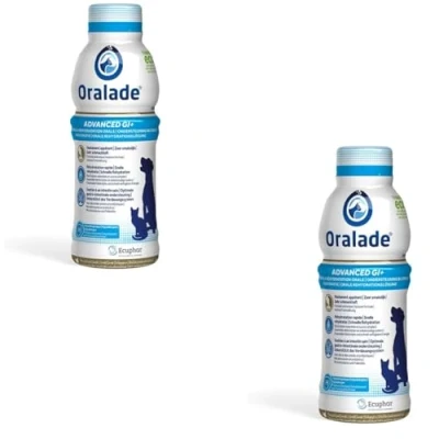 Immagine di Oralade Advance GI + Supporto Per la Reidratazione Orale Confezione Doppia 2 x 500 ml Integratore Alimentare Dietetico Liquido Cani e Gatti Nutrizione Microenterale