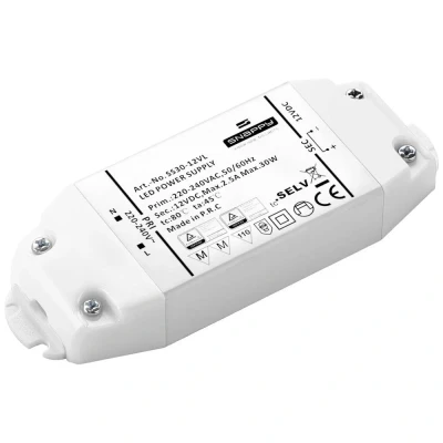 Immagine di Dehner Elektronik Trasformatore per LED, Driver LED Tensione costante 30 W 2.50 A 12 V/DC Protezione sovraccarico, Sovratensione, non dimmerabile 1 pz.