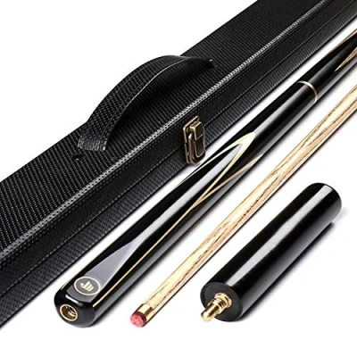 Immagine di AONETIGER Stecca da biliardo a 3/4 snodata per mano albero in frassino 3 punte 9,7 mm con accessori di estensione custodia rigida/borsa scelta