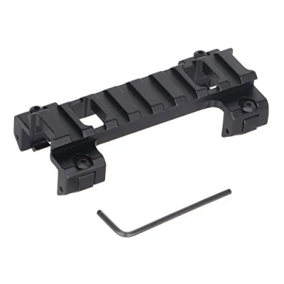 Immagine di FOCUHUNTER Tactical Dovetail su Montaggio 20mm Weaver/Picatinny per Mirino Adapter MP5 G3 Alluminio (9)