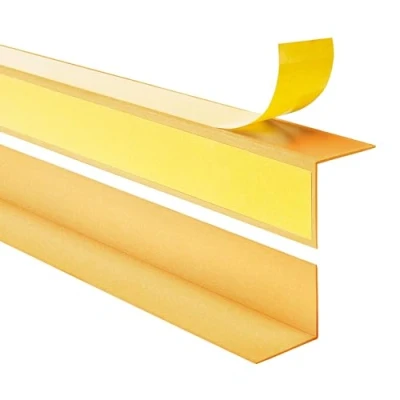 Immagine di Quest Profilo angolare in PVC, autoadesivo, con nastro adesivo sull&#039;esterno, 25 x mm, 100 cm, oro