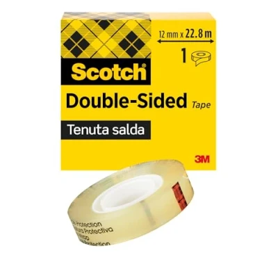 Immagine di Scotch D6651222 Nastro biadesivo Scotch® 665 Trasparente (L x L) 22.8 m 12.5 mm 1 pz.