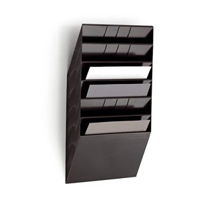 Immagine di Durable Flexiboxx 6 A4 orizzontale, espositore da parete, f.to comparti, 348x620x95 mm, nero (cod. #1709785060)