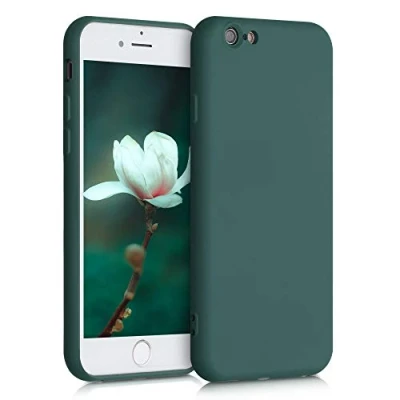 Immagine di kwmobile Custodia Compatibile con Apple iPhone 6 / 6S Cover Back Case per Smartphone in Silicone TPU Protezione Gommata verde muschio