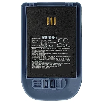 Immagine di vhbw batteria compatibile con Ascom i62 Protector, Talker telefono fisso cordless (900mAh, 3,7V, Li Ion) blu/grigio