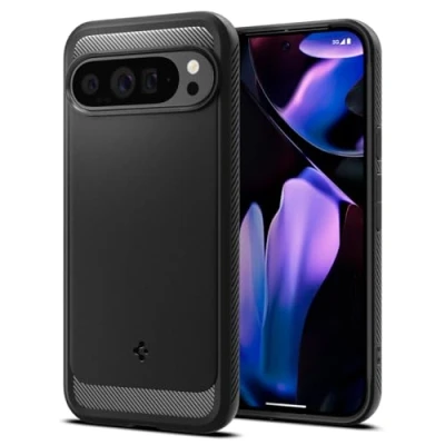 Immagine di Spigen Rugged Armor TPU Back Cover Nero Google Pixel 9 Pro XL