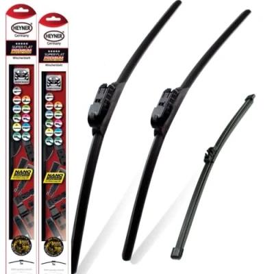 Immagine di HEYNER SUPER FLAT spazzole tergivetro anteriore e posteriore piatta 26&quot;19&quot;12&quot; TL [JAGEPAC] HSF2619TL12HRF