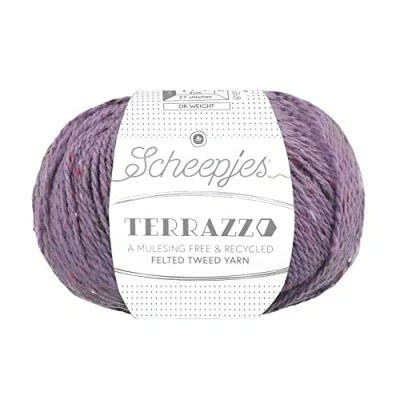 Immagine di Scheepjes Terrazzo Cotone Filato, 70% Lana Senza mulesing 30% Viscosa Riciclata, 727 Cardo, 1x50g