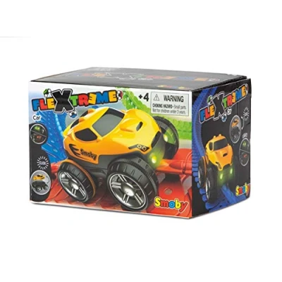 Immagine di Smoby Flextreme 180907WEB auto gialla con luce, alloggiamento intercambiabile e luci per la pista 180902 Web