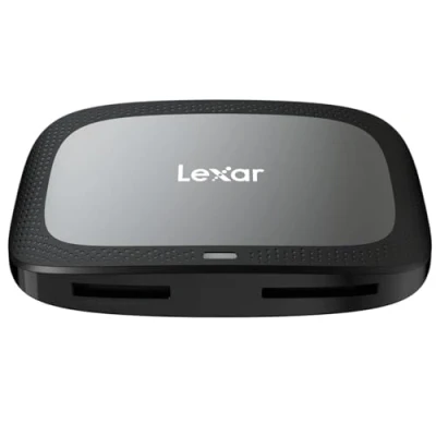 Immagine di Lexar Lettore professionale CFexpress USB 3.2 Gen 2 di tipo A, progettato per schede A e SD UHS II, velocità trasferimento 10 Gbps, nero, LXLRW530U