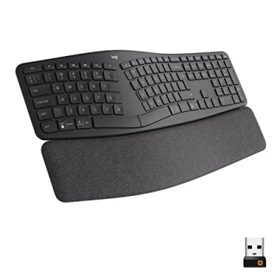 Immagine di Logitech ERGO K860 for Business Tastiera split ergonomica, Layout Internazionale QWERTY Grigio