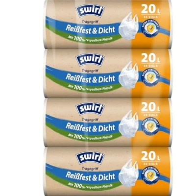 Immagine di Swirl Resistente agli strappi e alla tenuta, confezione multipla, 4 x 20 l/20 sacchetti