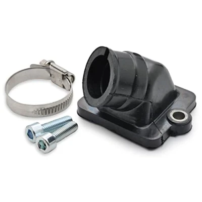 Immagine di Easyboost Tubo Collettore di Aspirazione 12 a 21mm Tipo originale per Piaggio AC LC Typhoon Zip NRG Carburatore 14 16 17.5 19