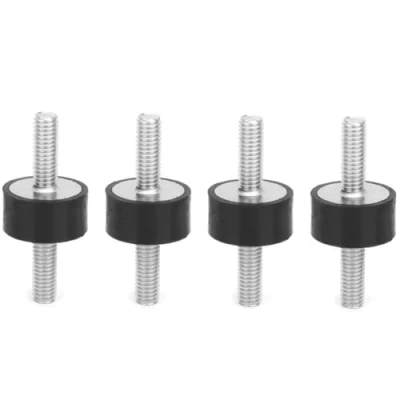Immagine di Bullone a vite 4 pezzi M6 supporti in gomma maschio anti vibrazione Silentblock bobine per barca auto(VV20*10 M6*18)