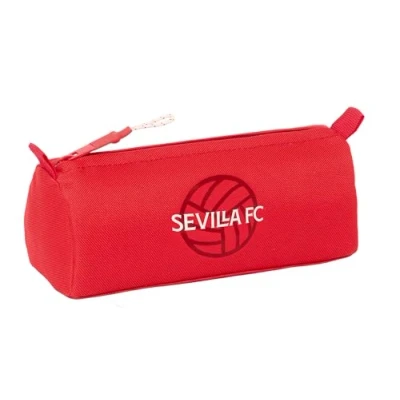 Immagine di Safta Sevilla FC astuccio con cerniera e scomparto per bambini, ideale bambini in età scolastica, comodo versatile, qualità resistenza, 21 x 7 8 cm, colore rosso,