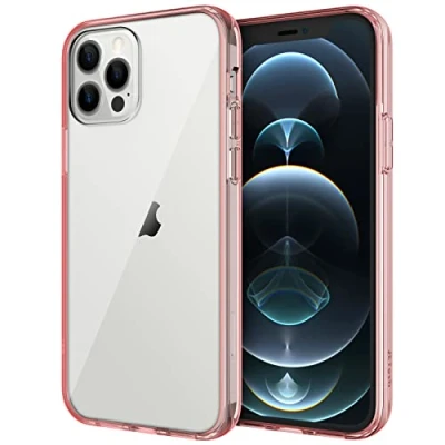 Immagine di JETech Cover per iPhone 12/12 Pro 6,1 Pollici, Anti Ingiallimento Custodia con Assorbimento degli Urti e Graffio (Oro Rosa)