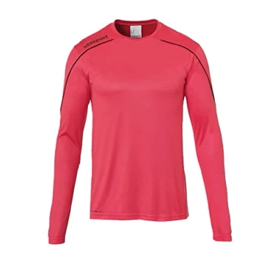 Immagine di uhlsport Stream 22 Maglia a Maniche Lunghe da Uomo, Maglietta, 100347820, Rosa/Nero, XL