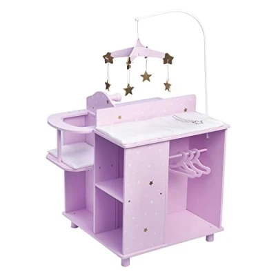 Immagine di Guardaroba Mobili per Bambole in Legno Giochi Bimba Olivia&#039;s World TD 0203AP