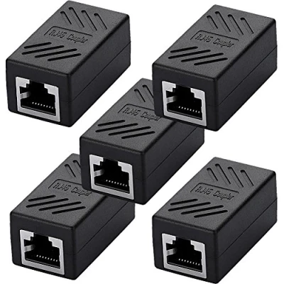 Immagine di SIENOC Modulo Accoppiatore RJ45 Categoria 5/6 8P8C di Interconnessioni in Linea Femmina a (5 pack)