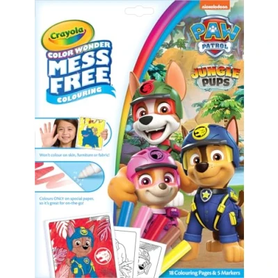 Immagine di CRAYOLA Color Wonder Paw Patrol Libro da colorare senza disordine (include 18 pagine e 5 pennarelli Magic Wonder) La confezione può variare