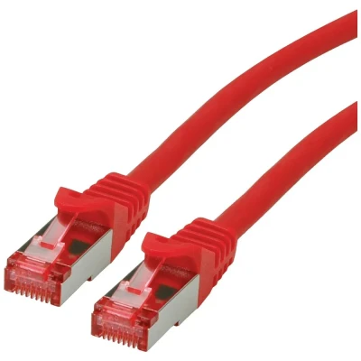 Immagine di Roline 21.15.2952 RJ45 cavo di rete, patch CAT 6 S/FTP 0.30 m Rosso (chiaro) doppia schermatura, Privo alogeni, Ritardante fiamma 1 pz.
