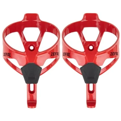 Immagine di ZEFAL Pack Pulse A2 Confezione di Due Portaborraccia per bicicletta leggeri, Porta bottiglia/mountain bike, bici da strada, resistente e durevole, 26g Ogni Bottiglia Rosso