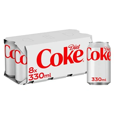 Immagine di Lattine di coke dieta, 8 x 330 ml