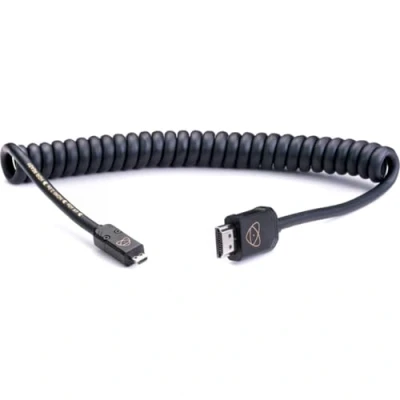 Immagine di Atomos ATOM4K60C2 Cavo HDMI&gt;micro HDMI, estensibile da 40 a 80 cm, colore nero